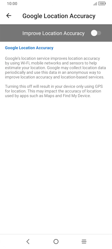If you press the indicator next to 