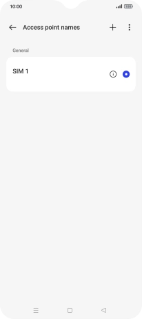 Press the new data connection icon.