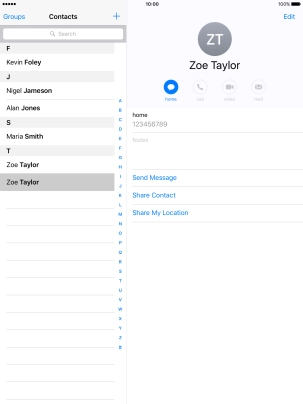 Press the Home key to return to the home screen.
