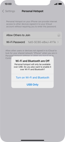 If Wi-Fi is turned off, press Turn on Wi-Fi and Bluetooth.