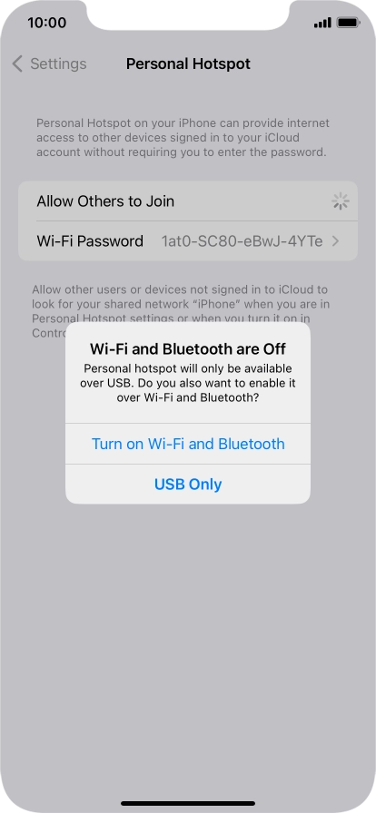 If Wi-Fi is turned off, press Turn on Wi-Fi and Bluetooth.