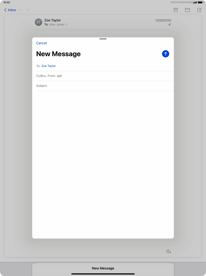 Press Subject: and key in the required subject.