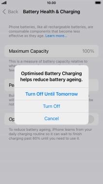 If you turn off the function, press the required setting.