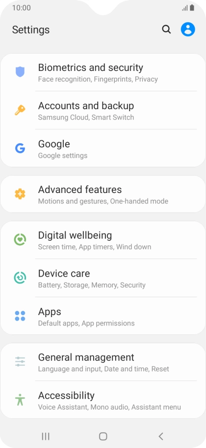 Press Accounts and backup.