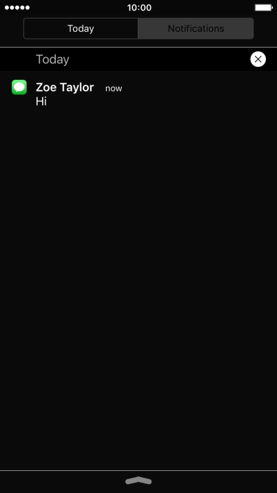 Press the required notification and follow the instructions on the screen to use the selected function.