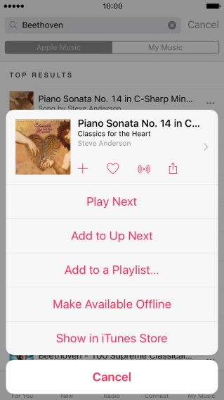 Press Add to a Playlist....