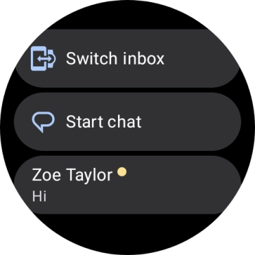 Press the required text message to read it.