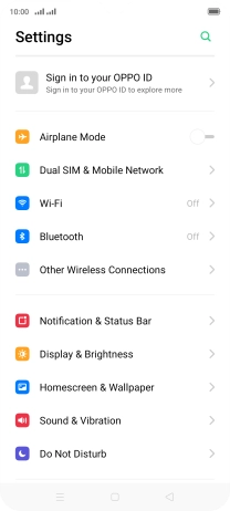 Press Dual SIM & Mobile Network. Press Dual SIM & Mobile Network.