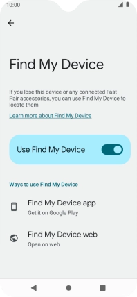 Press the Home key to return to the home screen.