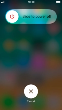 Press and drag the power off icon right. Press and drag the power off icon right.