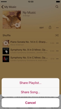 Press Share Song....