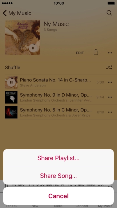 Press Share Song....