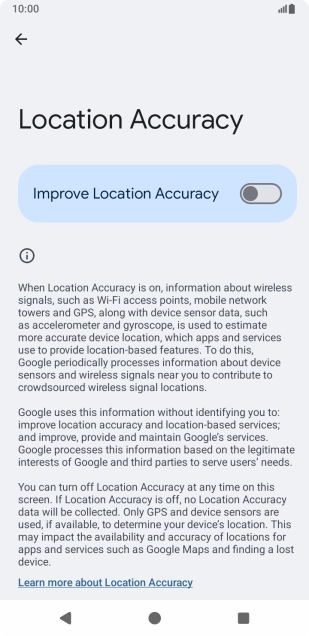If you press the indicator next to 