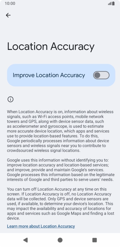 If you press the indicator next to 