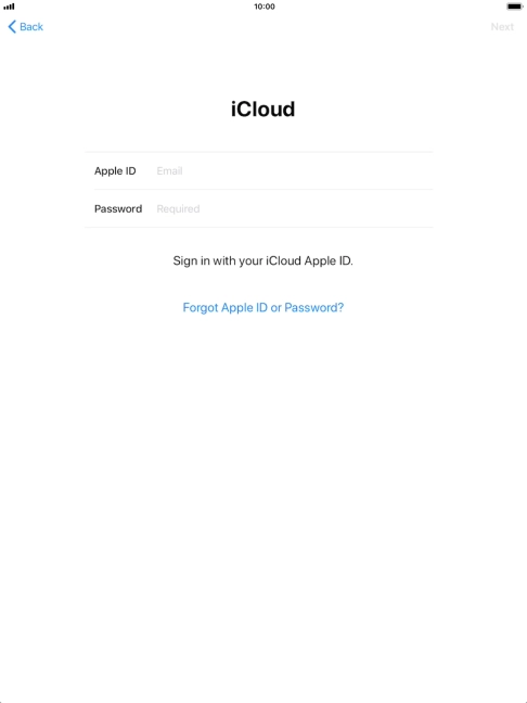 Press the field next to 