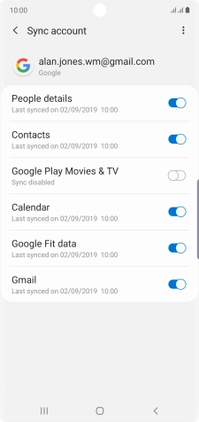 Press the Home key to return to the home screen.