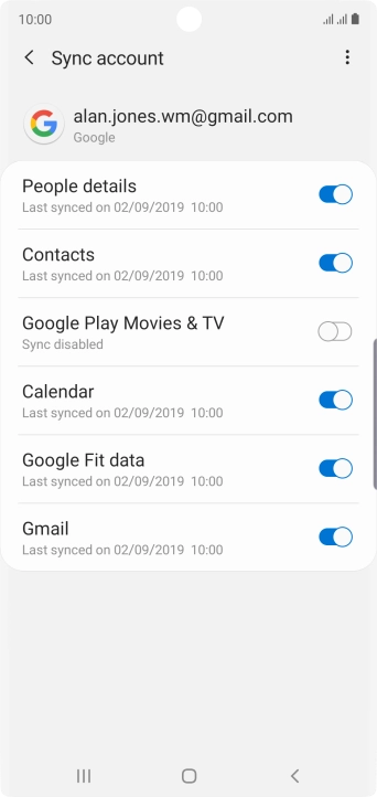 Press the Home key to return to the home screen.