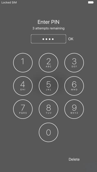 Key in your PIN and press OK.