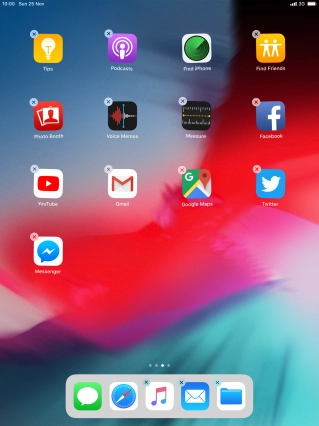 Press the delete icon.
