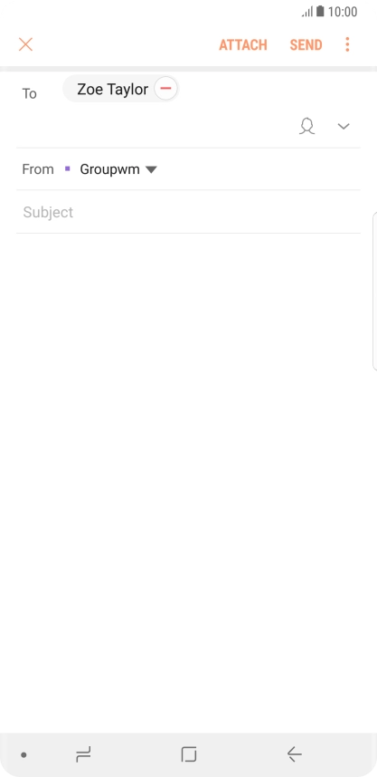 Press Subject and key in the required subject.