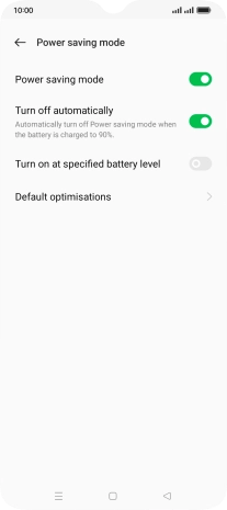 Press the Home key to return to the home screen.