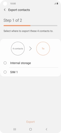 Press the name of the SIM. Press the name of the SIM.