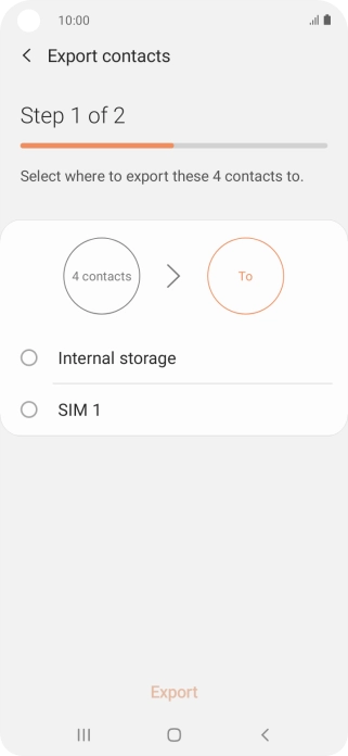 Press the name of the SIM. Press the name of the SIM.