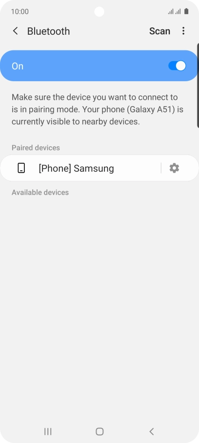 Press the Home key to return to the home screen.