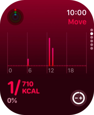 Keep sliding upwards to see the number of steps, distance and number of floors you've covered.