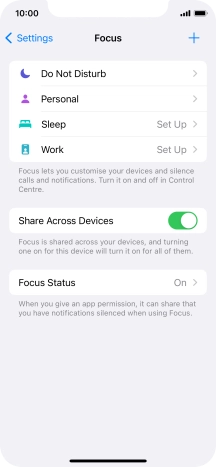 Press Do Not Disturb.