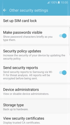 Press Set up SIM card lock.