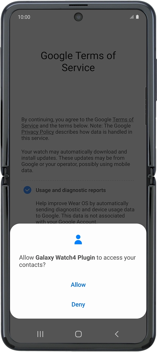 On your phone: Press Allow.