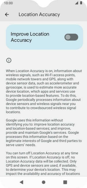 If you press the indicator next to 