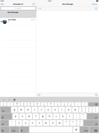 Press To: and key in the first letters of the recipient's name. Press To: and key in the first letters of the recipient's name.