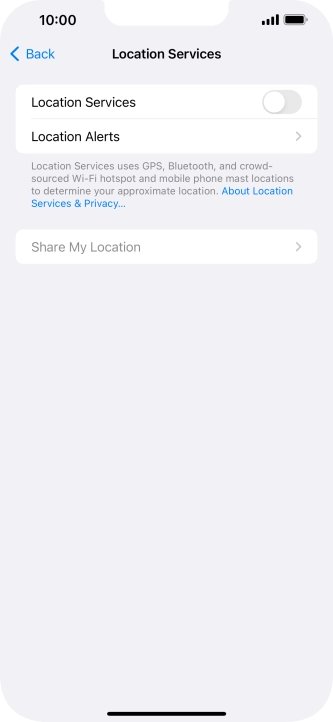 Press the indicator next to Press the indicator next to
