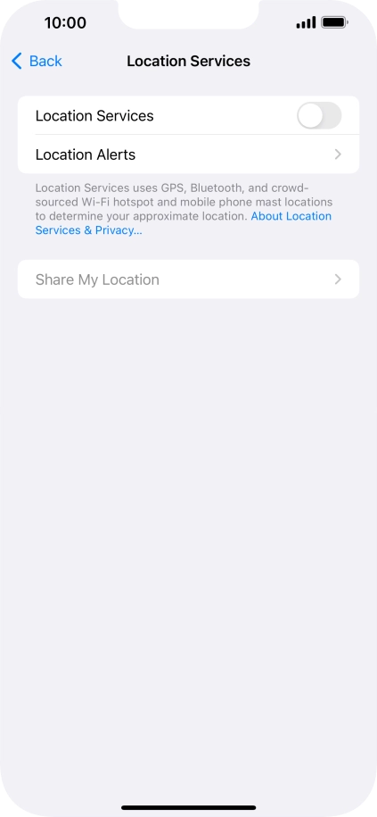 Press the indicator next to Press the indicator next to