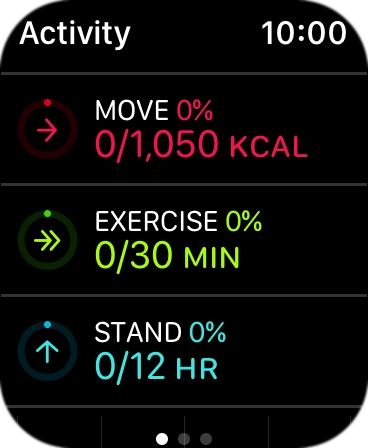 Keep sliding upwards to see the number of steps, distance and number of floors you've covered.
