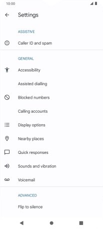 Press Calling accounts.
