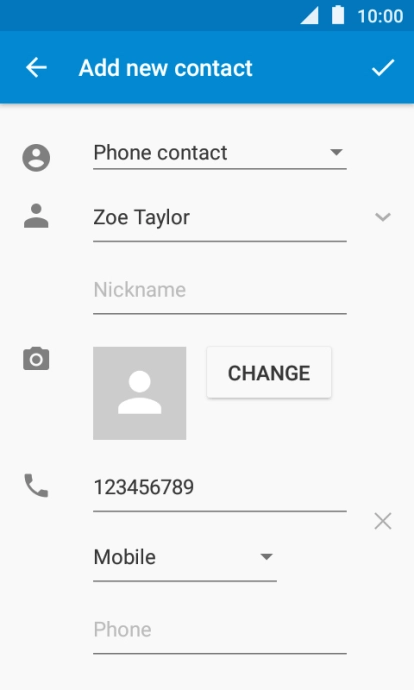 Press the save icon.