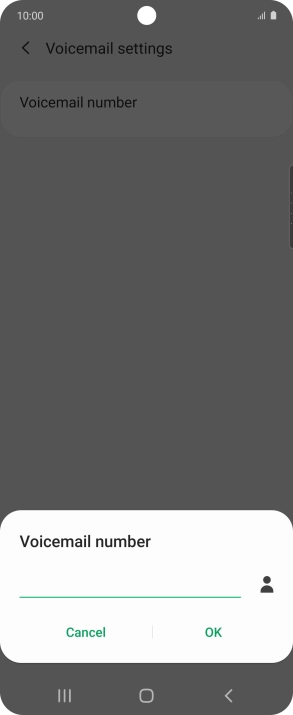 Key in +61414121121 and press OK.