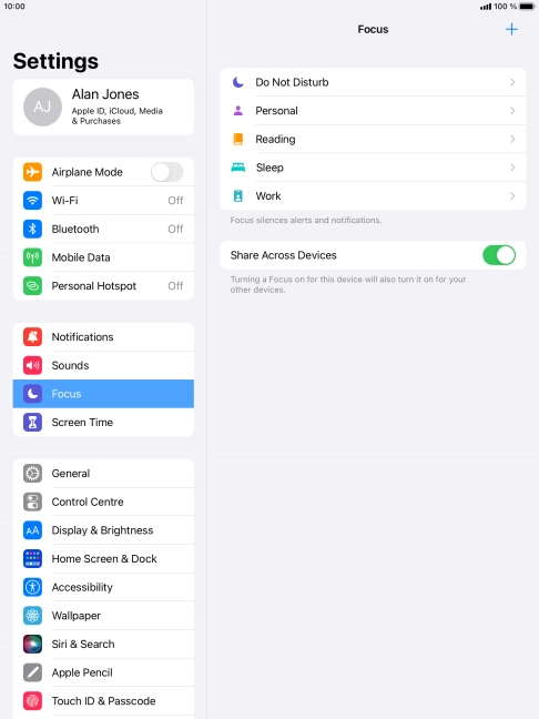 Press Do Not Disturb.