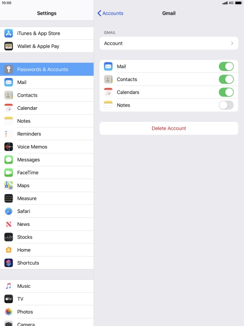 Press the Home key to return to the home screen.