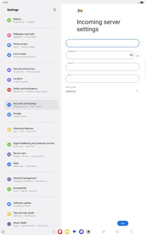 Press the field below 