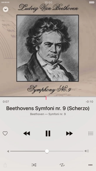 Press arrow right to go to the next audio file.