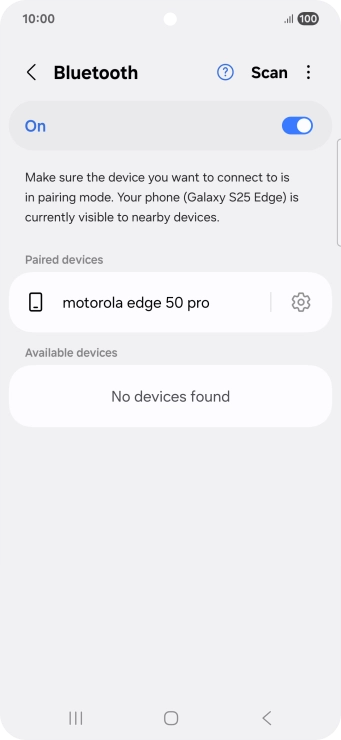 Press the Home key to return to the home screen.
