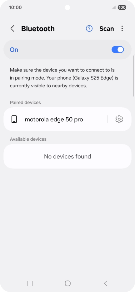 Press the Home key to return to the home screen.