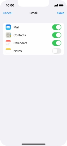 If this screen is displayed, you email account has been recognised and set up automatically. Follow the instructions on the screen to key in more information and finish setting up your phone.