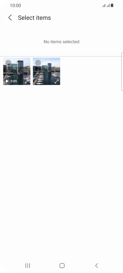 Press the required picture. Press the required picture.