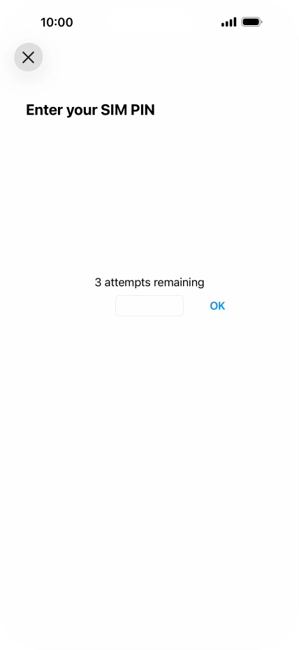 If your SIM is locked, key in your PIN and press OK.