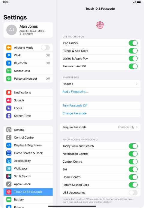 Press the indicator next to Press the indicator next to